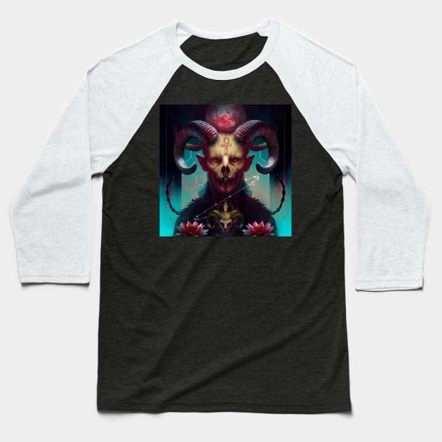 The Emperor - Tarot Baseball T-Shirt by Lyxy